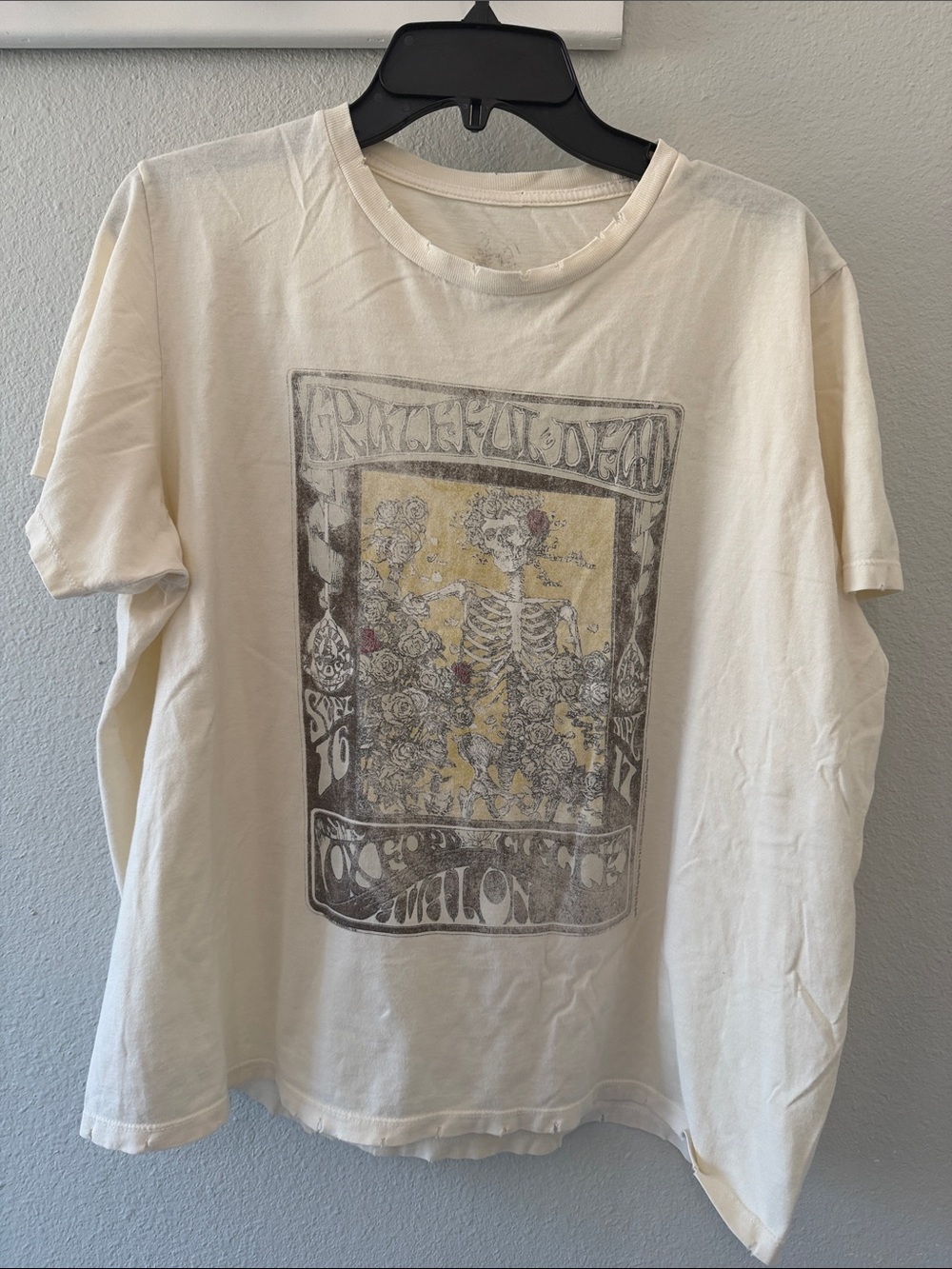 Grateful Dead Graphic Crew Neck T‑Shirt - Cream